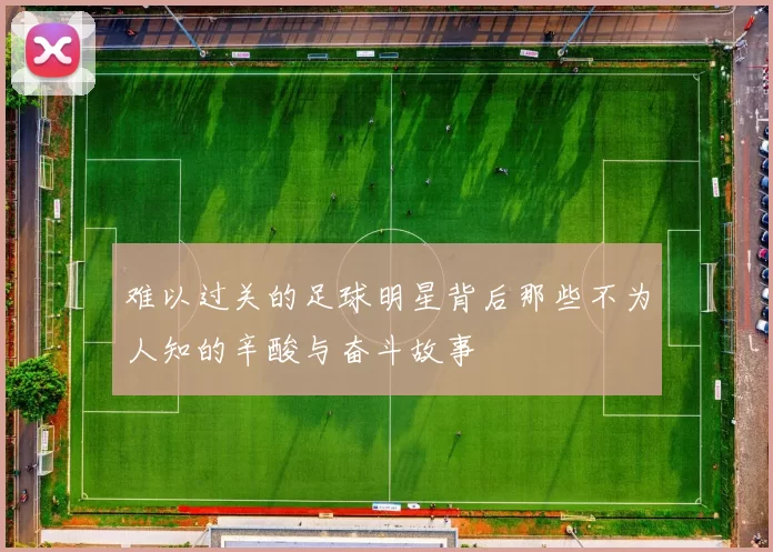 难以过关的足球明星背后那些不为人知的辛酸与奋斗故事